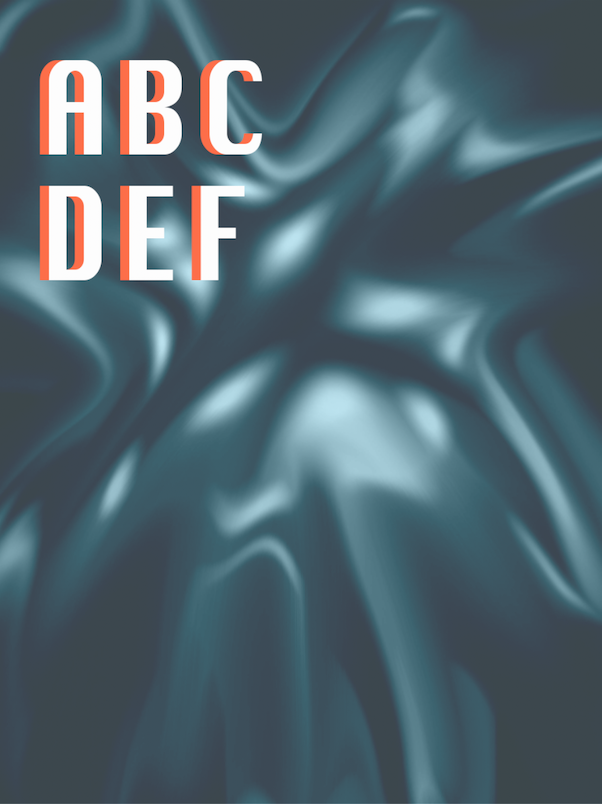 abstract burst font test