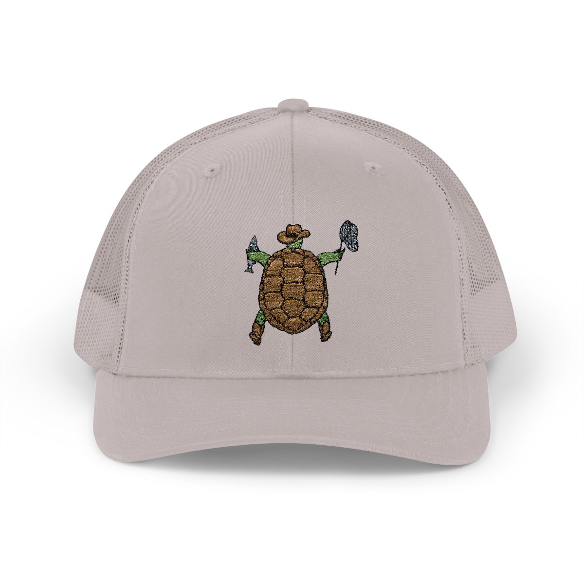 light grey trucker hat